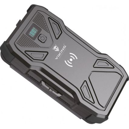 Viking - външна батерия с LED фенер, безжично зареждане и соларен панел Power Delivery 22,5W/20000 mAh