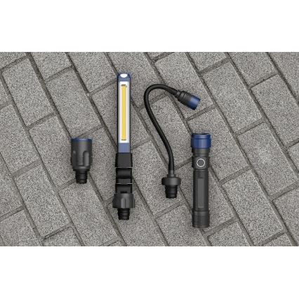 Viking - Регулируем акумулаторен LED фенер 3 в 1, 5V, IPX4, 380 lm, 2200 mAh