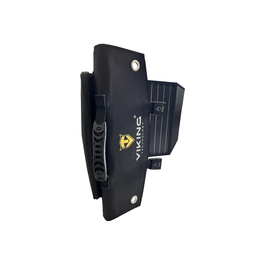Viking - Соларен панел USB Power Delivery 60W/20V IPX4 черен