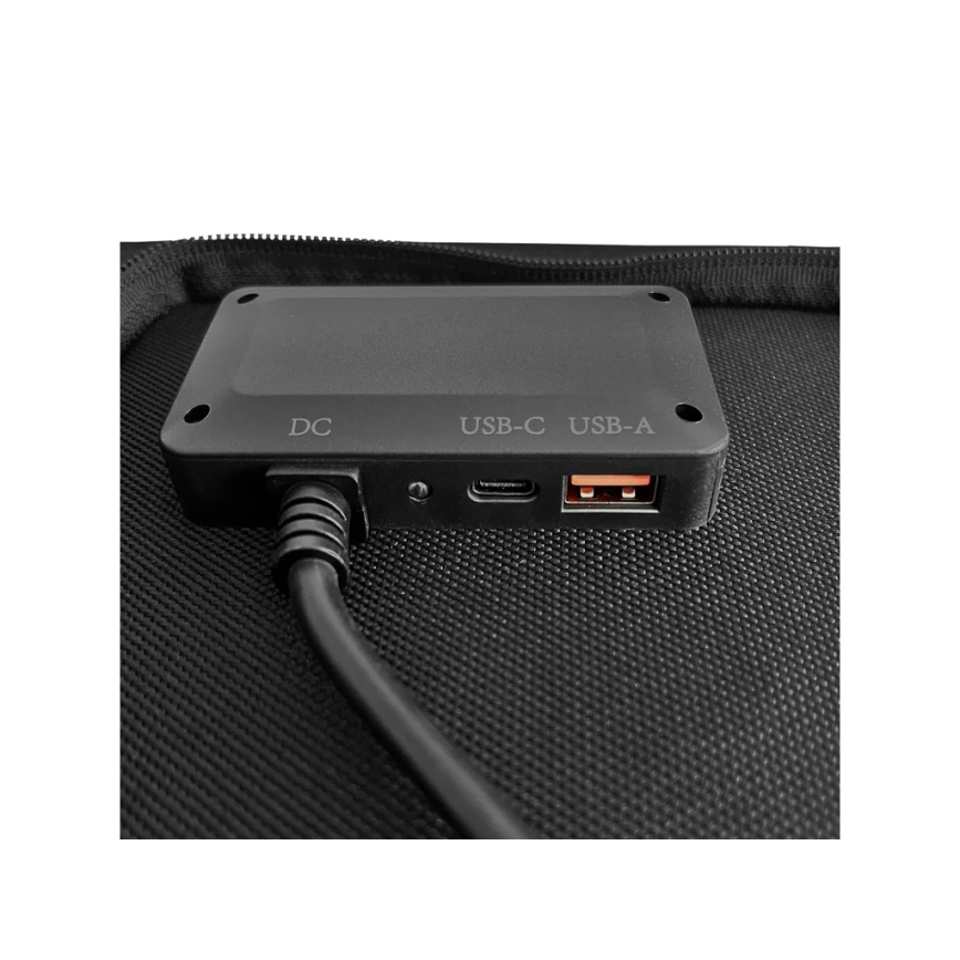 Viking - Соларен панел USB Power Delivery 60W/20V IPX4 черен