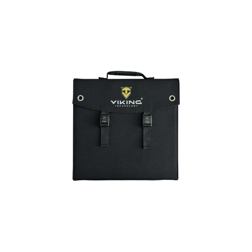 Viking - Соларен панел USB Power Delivery 60W/20V IPX4 черен