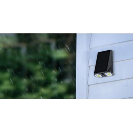 Viking - соларно димируемо гъвкаво стенно LED осветително тяло със сензор LED/1,3W/3,7V IP44 4000K 2000 mAh