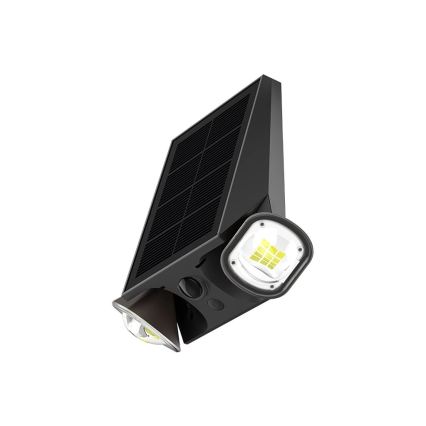Viking - LED димируема соларна стенна лампа със сензор LED/1,3W/3,7V IP44 4000K 2000 mAh