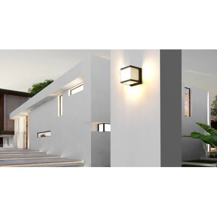 Viking - LED соларна стенна лампа със сензор LED/1,5W/3,7V IP54 4000K 2000 mAh