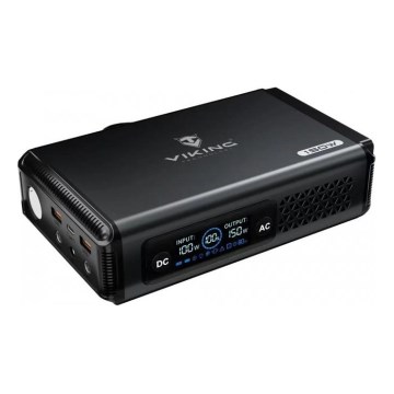 Viking - Зарядна станция с LED дисплей и Power Delivery 148 Wh