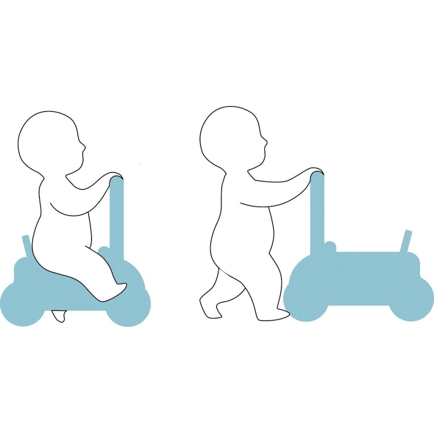 Vilac - Дървен многофункционален количка