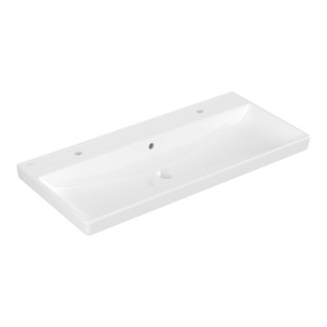 Villeroy & Boch 4156A401 - Стенен умивалник AVENTO 100x47 cm керамика/бял