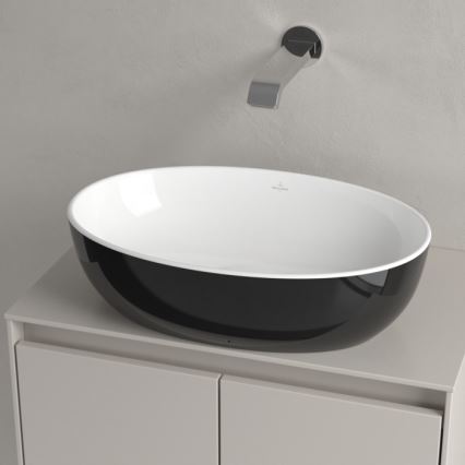 Villeroy & Boch 438848BCT8 - Вграден умивалник ARTIS 48 x 32,5 см керамика/черен