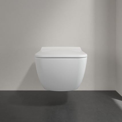 Villeroy & Boch 4611RS01 - Стенно монтирана тоалетна чиния с капак SoftClose VENTICELLO керамика/бяла