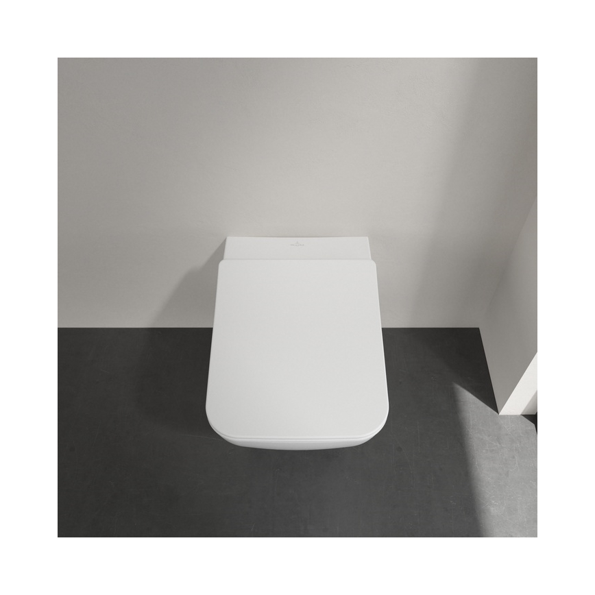 Villeroy & Boch 4611RSR1 - Висяща тоалетна чиния VENTICELLO с седалка с плавно затваряне (SoftClose), керамика, бяла