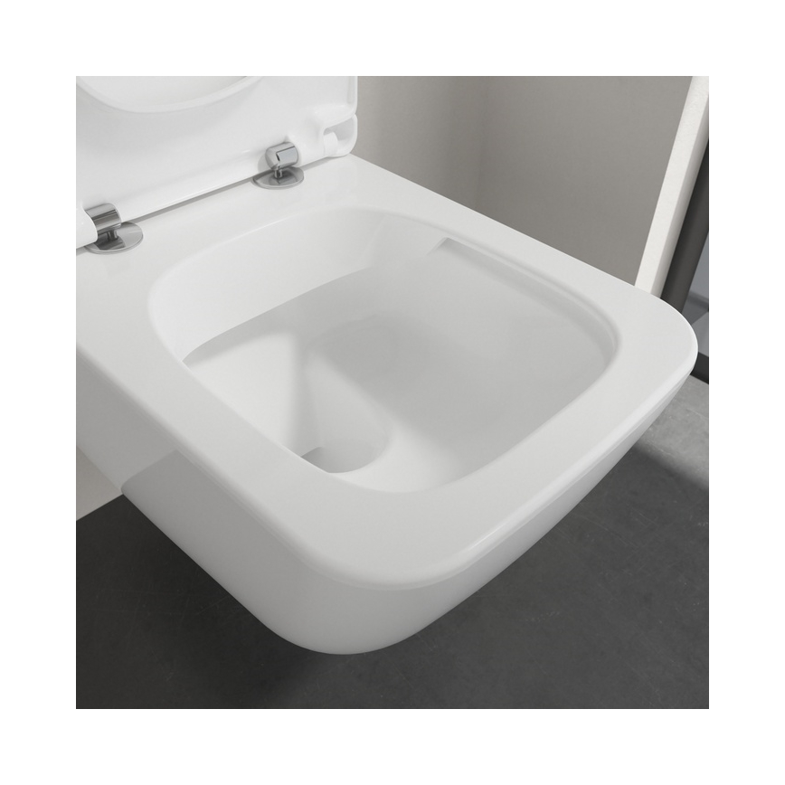 Villeroy & Boch 4611RSR1 - Висяща тоалетна чиния VENTICELLO с седалка с плавно затваряне (SoftClose), керамика, бяла