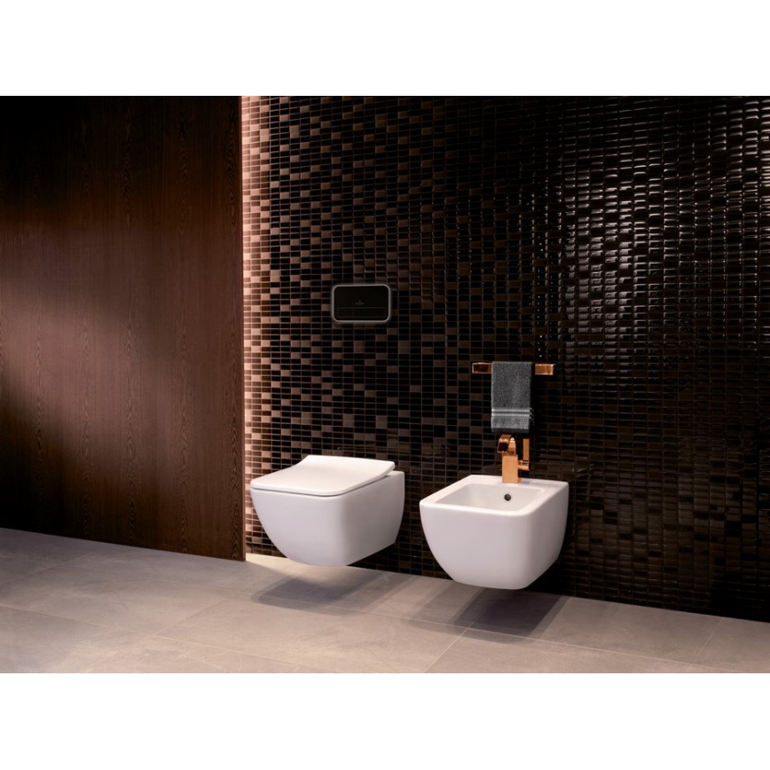 Villeroy & Boch 4611RSR1 - Висяща тоалетна чиния VENTICELLO с седалка с плавно затваряне (SoftClose), керамика, бяла