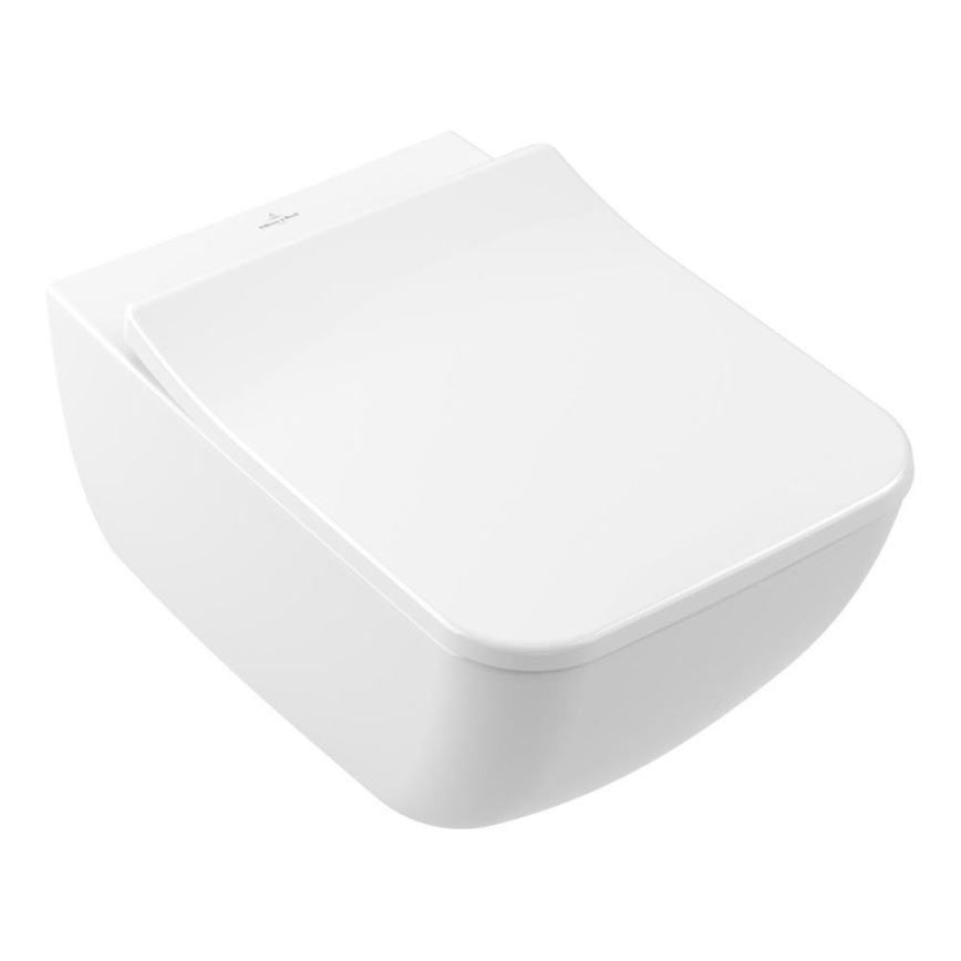 Villeroy & Boch 4611RSR1 - Висяща тоалетна чиния VENTICELLO с седалка с плавно затваряне (SoftClose), керамика, бяла