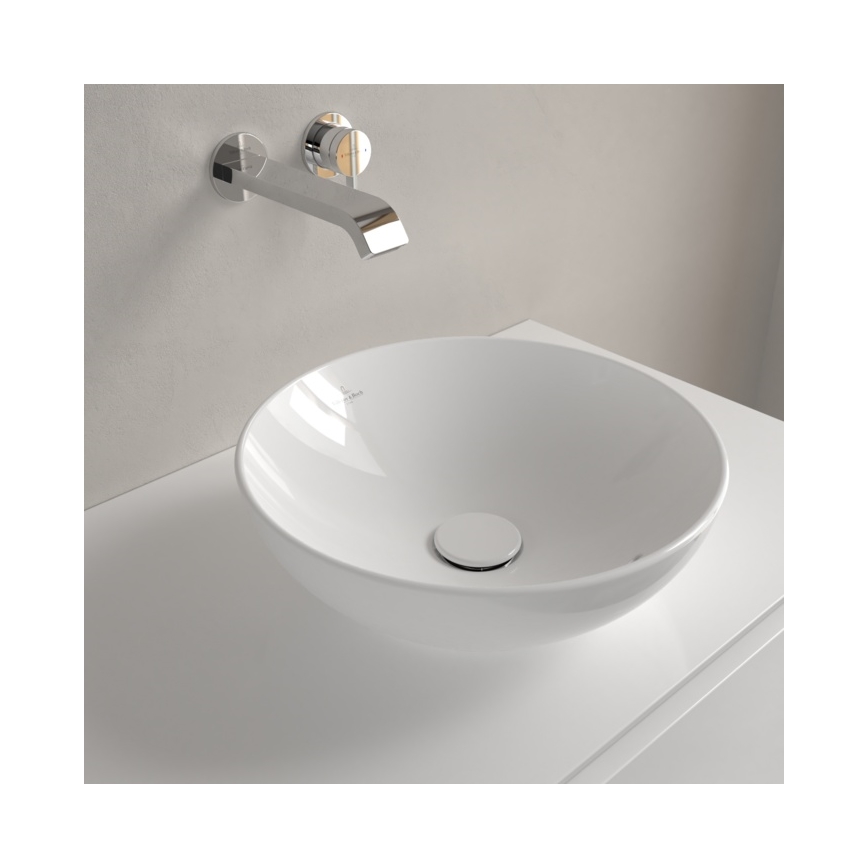 Villeroy & Boch 4A450001 - Умивалник за плот LOOP&FRIENDS Ø 38 см керамика/бял