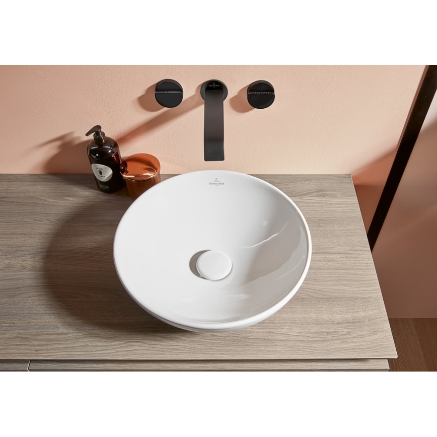 Villeroy & Boch 4A450001 - Умивалник за плот LOOP&FRIENDS Ø 38 см керамика/бял