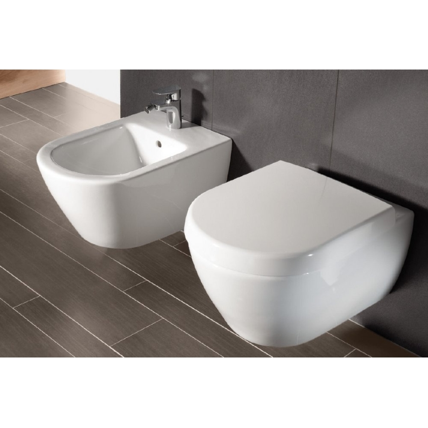 Villeroy & Boch 54000001 - Висящо биде SUBWAY 2.0 37x56 cm керамично/бяло