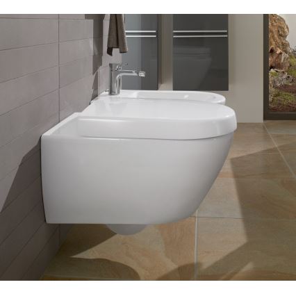 Villeroy & Boch 54000001 - Висящо биде SUBWAY 2.0 37x56 cm керамично/бяло