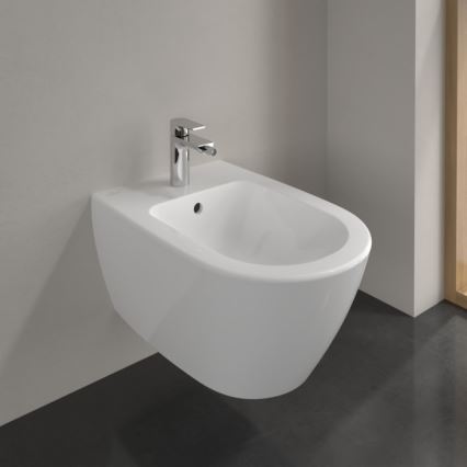 Villeroy & Boch 540000R1 - Стенно биде SUBWAY 2.0 37x56,5 cm керамика/бяло