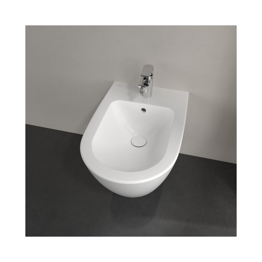 Villeroy & Boch 540000R1 - Стенно биде SUBWAY 2.0 37x56,5 cm керамика/бяло
