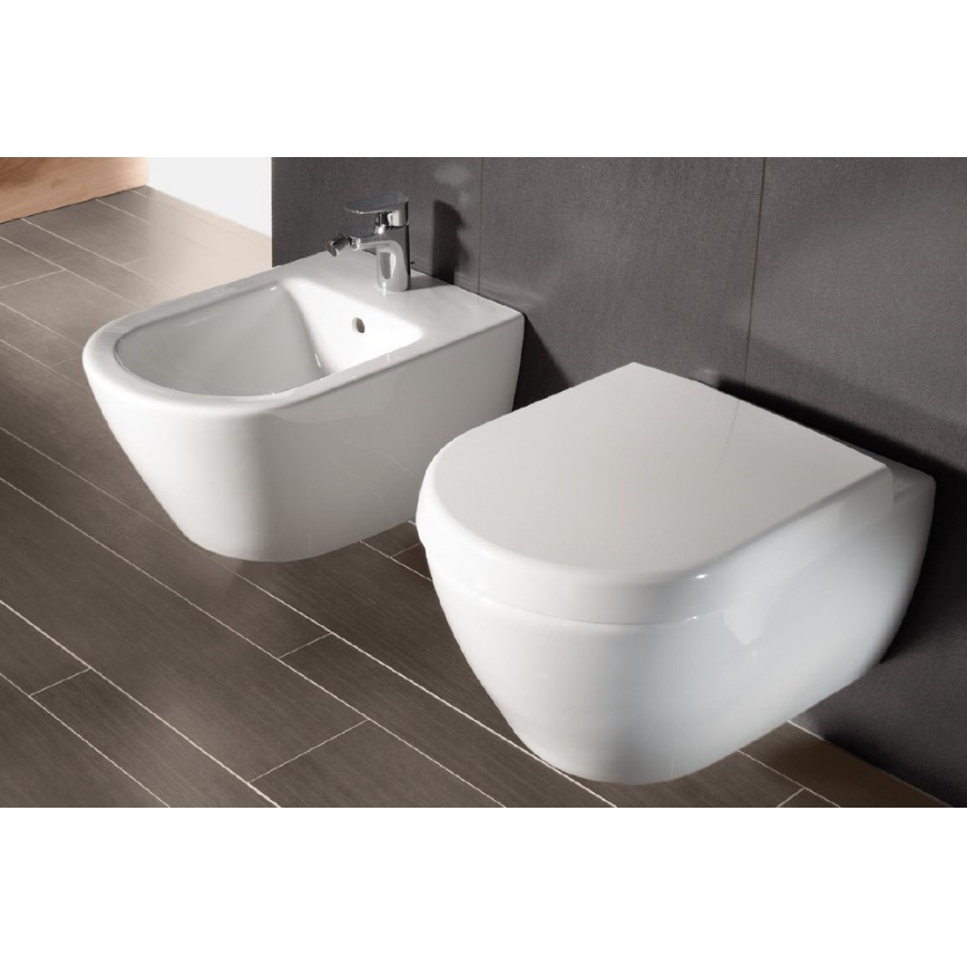 Villeroy & Boch 540000R1 - Стенно биде SUBWAY 2.0 37x56,5 cm керамика/бяло