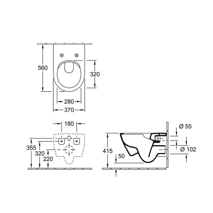 Villeroy & Boch 5614R0AM - Подвесно WC SUBWAY 2.0 керамика/бежово