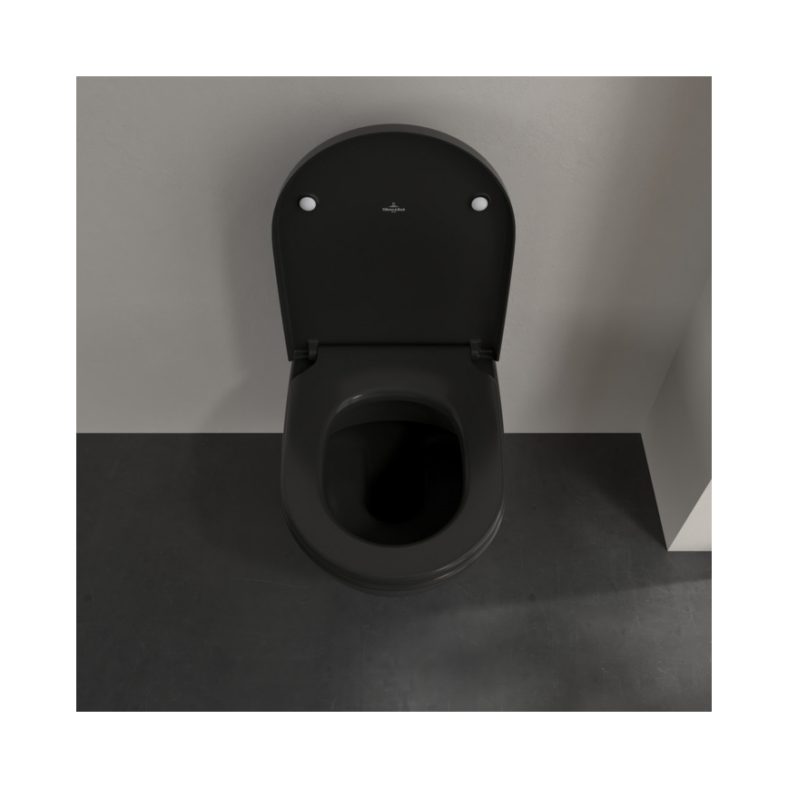 Villeroy & Boch 5614R0R7 - Подвесна тоалетна чиния SUBWAY керамика/черна