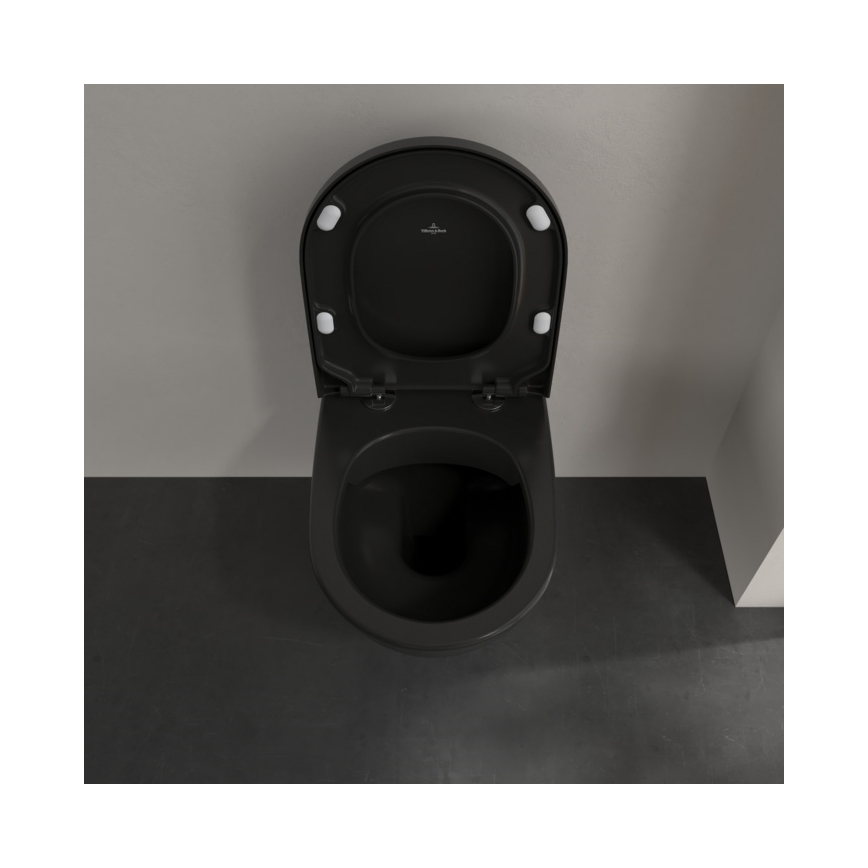 Villeroy & Boch 5614R0R7 - Подвесна тоалетна чиния SUBWAY керамика/черна