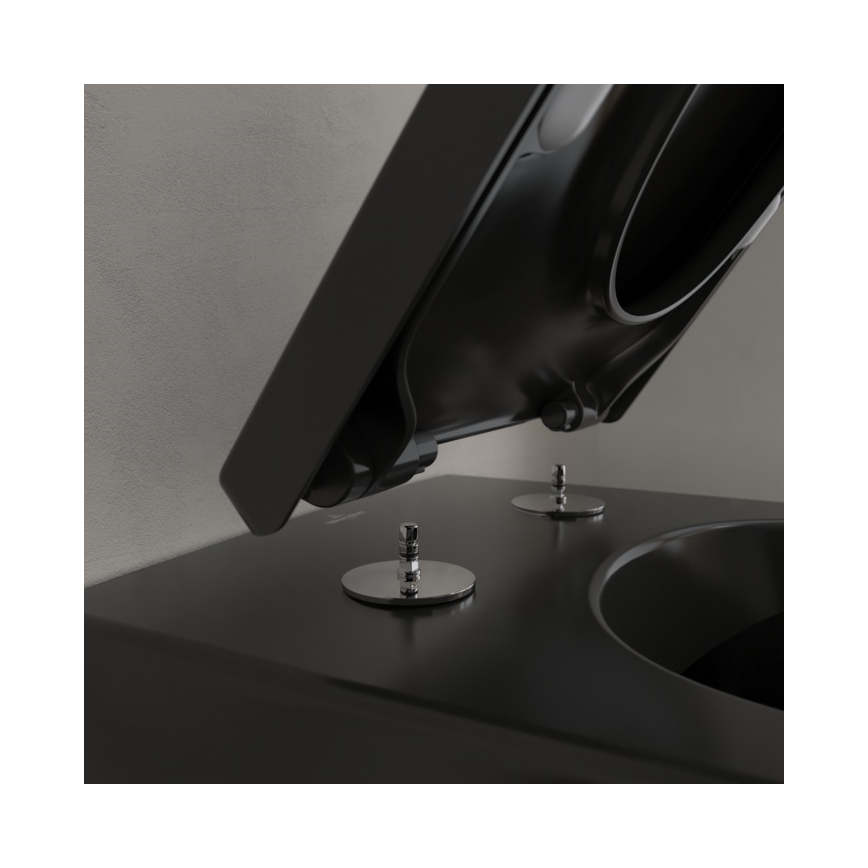 Villeroy & Boch 5614R0R7 - Подвесна тоалетна чиния SUBWAY керамика/черна