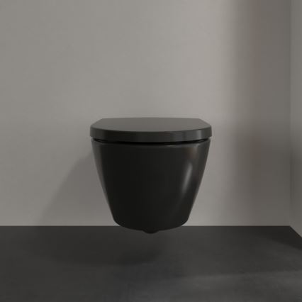 Villeroy & Boch 5614R0R7 - Подвесна тоалетна чиния SUBWAY керамика/черна