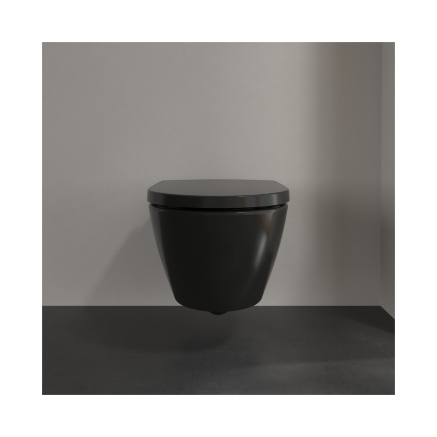 Villeroy & Boch 5614R0R7 - Подвесна тоалетна чиния SUBWAY керамика/черна