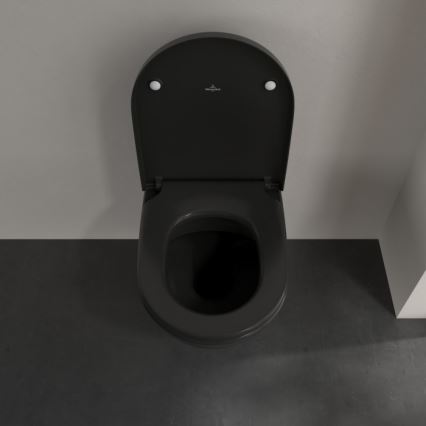 Villeroy & Boch 5614R0R7 - Подвесна тоалетна чиния SUBWAY керамика/черна