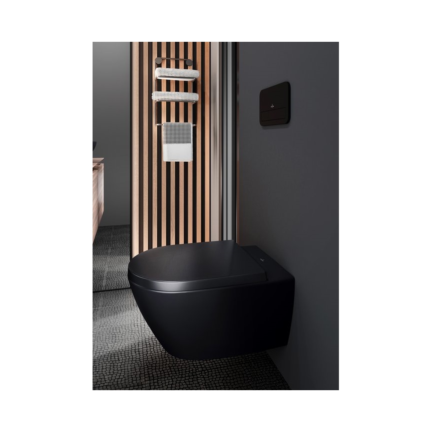 Villeroy & Boch 5614R0R7 - Подвесна тоалетна чиния SUBWAY керамика/черна