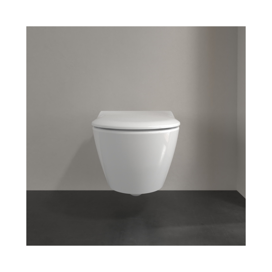 Villeroy & Boch 5614R201 - Конзолна тоалетна със седалка SoftClose SUBWAY 2.0 керамика/бяла