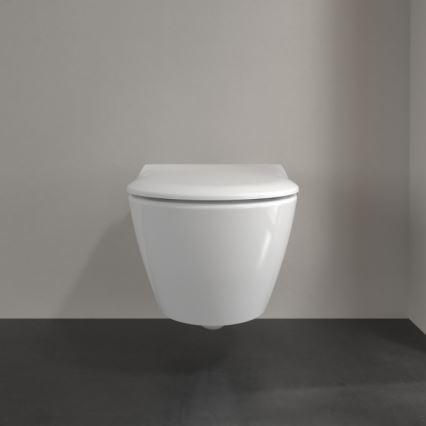 Villeroy & Boch 5614R2R1 - Окачена тоалетна чиния със седалка SoftClose SUBWAY 2.0 керамика/бяла
