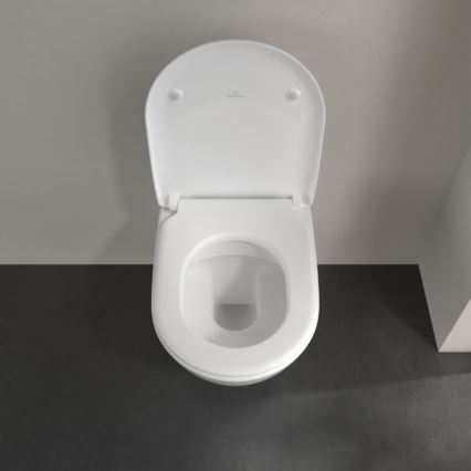 Villeroy & Boch 5614R2R1 - Окачена тоалетна чиния със седалка SoftClose SUBWAY 2.0 керамика/бяла