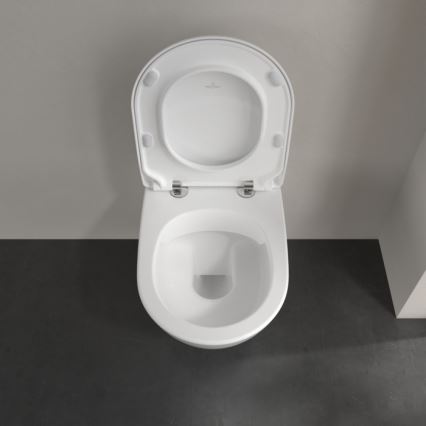 Villeroy & Boch 5614R2R1 - Окачена тоалетна чиния със седалка SoftClose SUBWAY 2.0 керамика/бяла