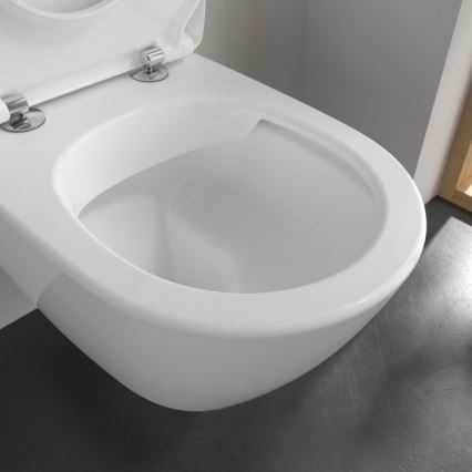 Villeroy & Boch 5614R2R1 - Окачена тоалетна чиния със седалка SoftClose SUBWAY 2.0 керамика/бяла