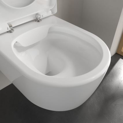 Villeroy & Boch 5656HRR1 - Подвесен WC с тоалетна седалка SoftClose AVENTO керамика/бяла