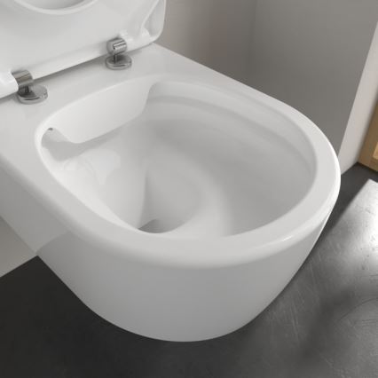 Villeroy & Boch 5656RS01 - Конзолна тоалетна чиния с тоалетна дъска SoftClose AVENTO, керамика/бяла