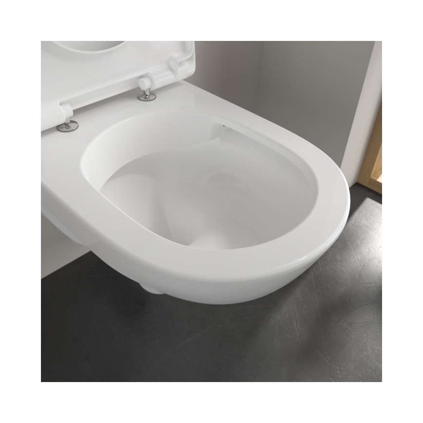 Villeroy & Boch 5660HR01 - Подвесен унитаз с тоалетна седалка SoftClose O.NOVO керамика/бял