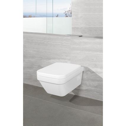 Villeroy & Boch 5685HR01 - Висяща тоалетна чиния с тоалетна седалка SoftClose ARCHITECTURA керамика/бяла