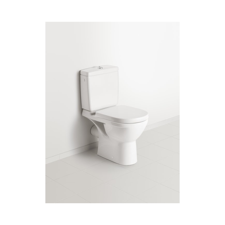 Villeroy & Boch 5788S101 - Комбинирано казанче за WC O.NOVO, заден/страничен вход, бяло