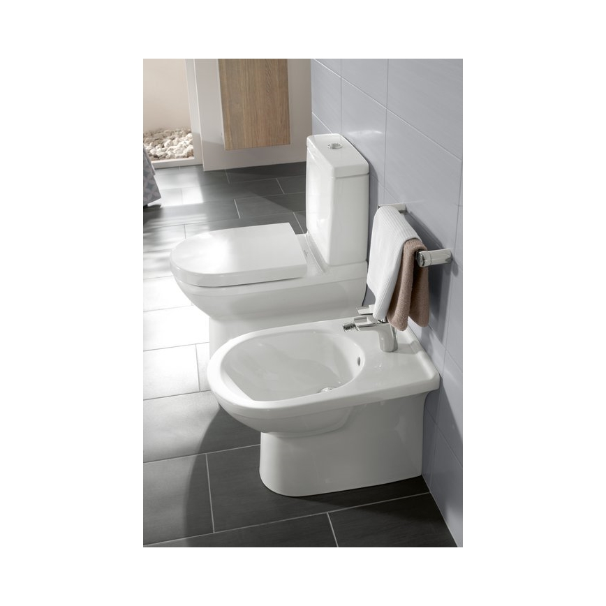 Villeroy & Boch 5788S101 - Комбинирано казанче за WC O.NOVO, заден/страничен вход, бяло