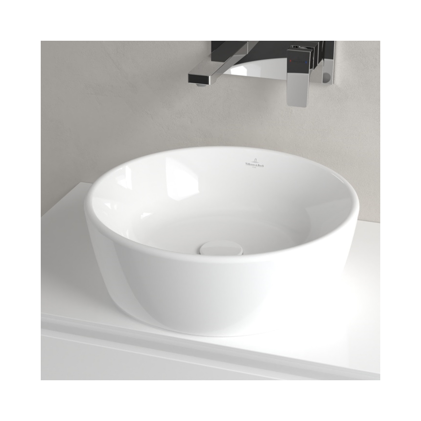 Villeroy & Boch 5A254501 - Мивка за монтаж върху плот ARCHITECTURA Ø 45 см керамика/бяла