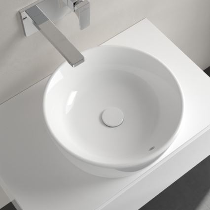 Villeroy & Boch 5A254501 - Мивка за монтаж върху плот ARCHITECTURA Ø 45 см керамика/бяла