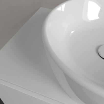 Villeroy & Boch 5A254501 - Мивка за монтаж върху плот ARCHITECTURA Ø 45 см керамика/бяла