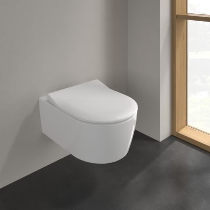 Villeroy & Boch 9M87S101 - Тоалетна седалка SoftClose AVENTO бяла
