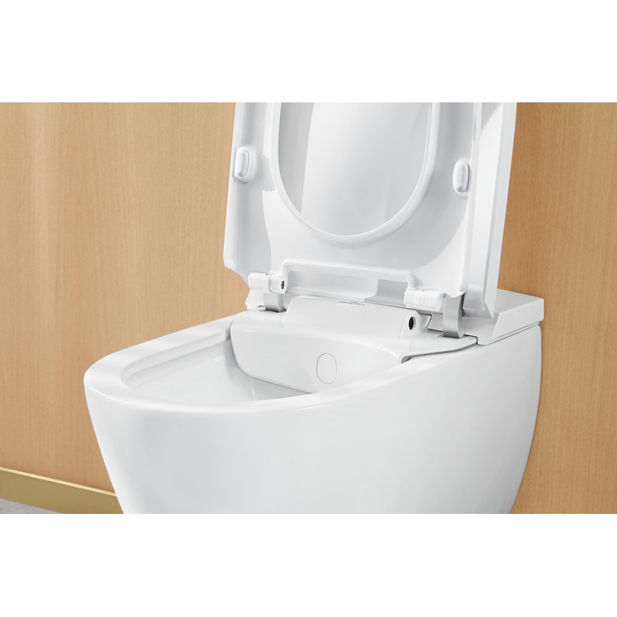 Villeroy & Boch V0E100R1 - Подвесно биде с седалка SoftClose VICLEAN, керамика/бяла +дистанционно управление