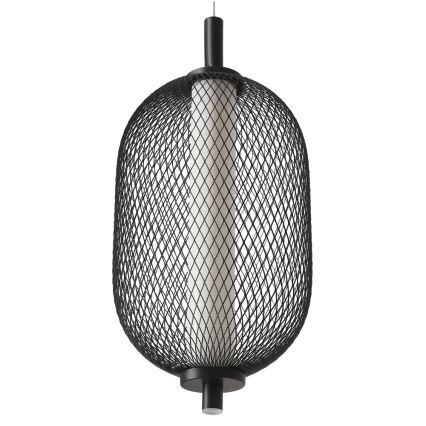 Висящ LED полилей на шнур PUMA LED/10W/230V, диаметър 15 cm, черен