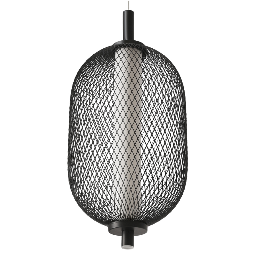 Висящ LED полилей на шнур PUMA LED/10W/230V, диаметър 15 cm, черен